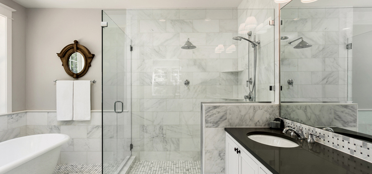 bathroom shower door installation in Winters
